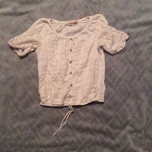 White sheer shirt